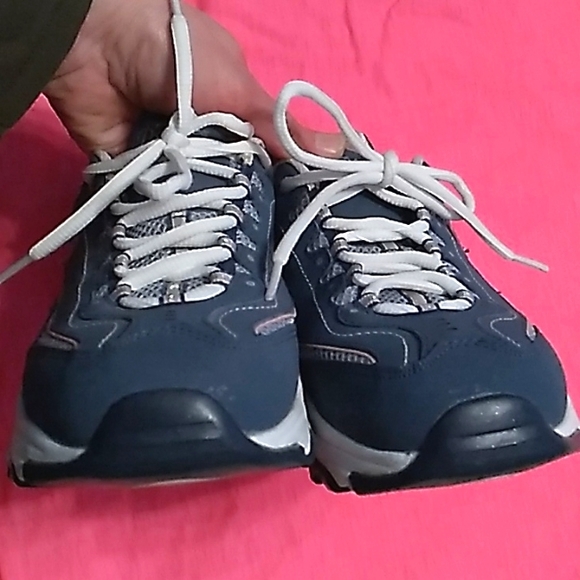 NWOT Women's Skechers D'LITES blue shoes size 7.5 - Picture 3 of 10